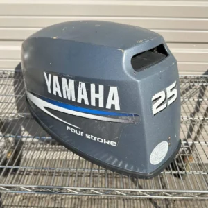 2005 Yamaha 25 HP 4-Stroke Outboard Top Cowling 65W-42610-20-4D OEM — Complete